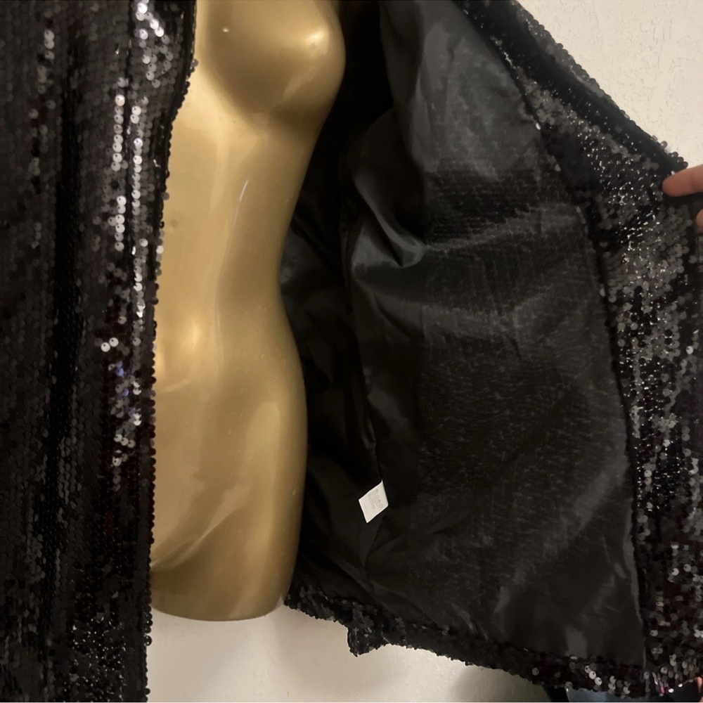 Black Sequin Jacket/blazer - Picture 7 of 7